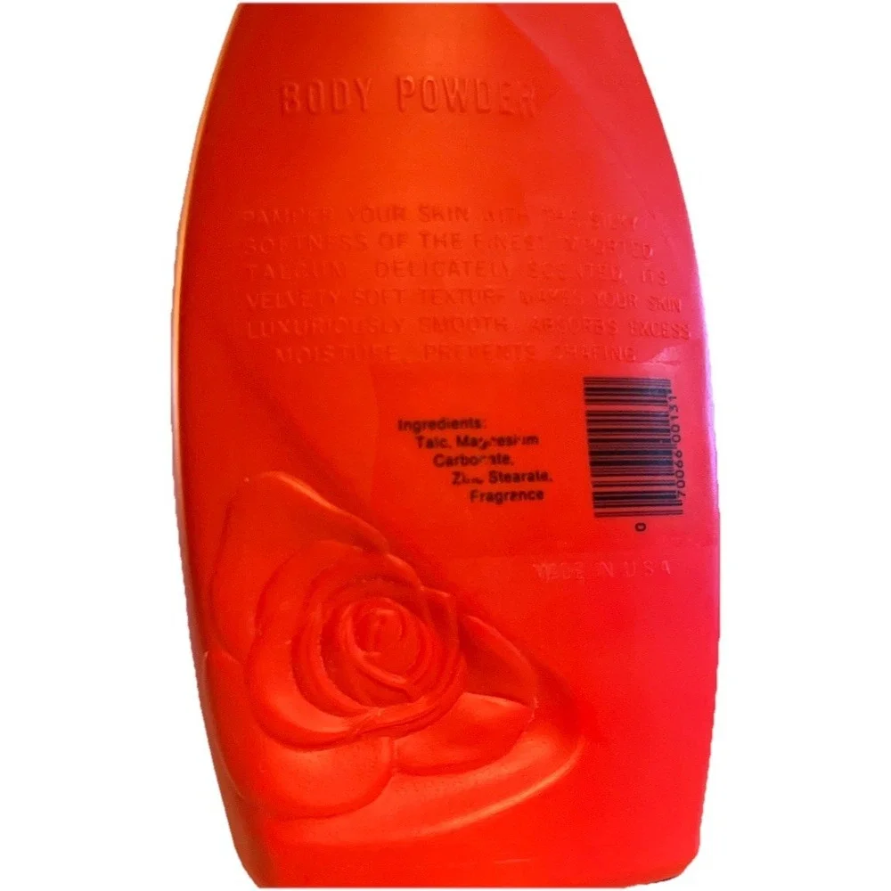 Mavis Superfine Talcum‎ Body Powder Vivaudou Vtg Rose Plastic Art Deco Prop 50%